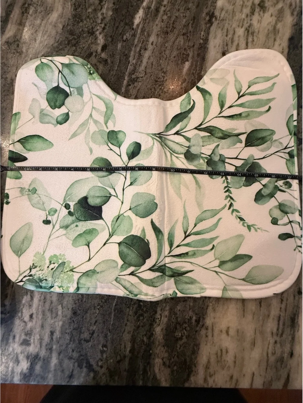 Green Plant Shower Curtain Set with Non-Slip Rugs, seat cover and floor cover